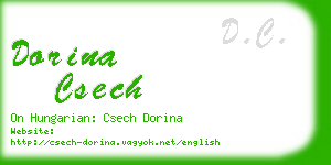 dorina csech business card